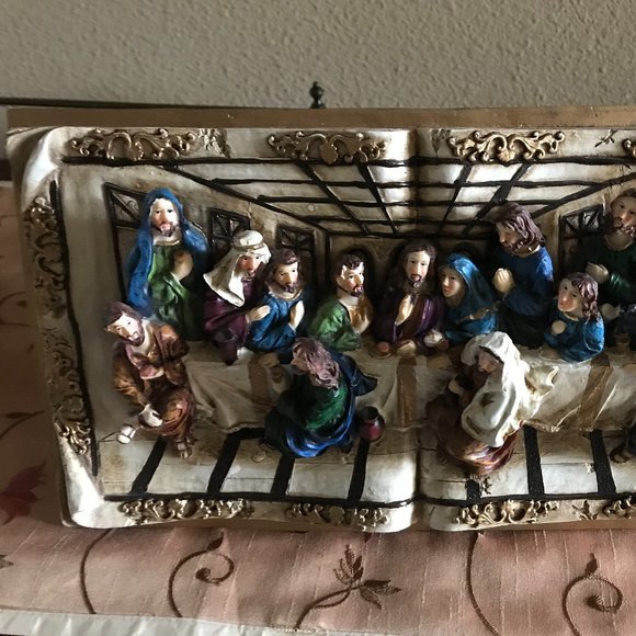The Last Supper, 13 In.(33 Cm), Last Supper, 3d Plaque Wall  New Intricate 3D Last Supper Plaque Home